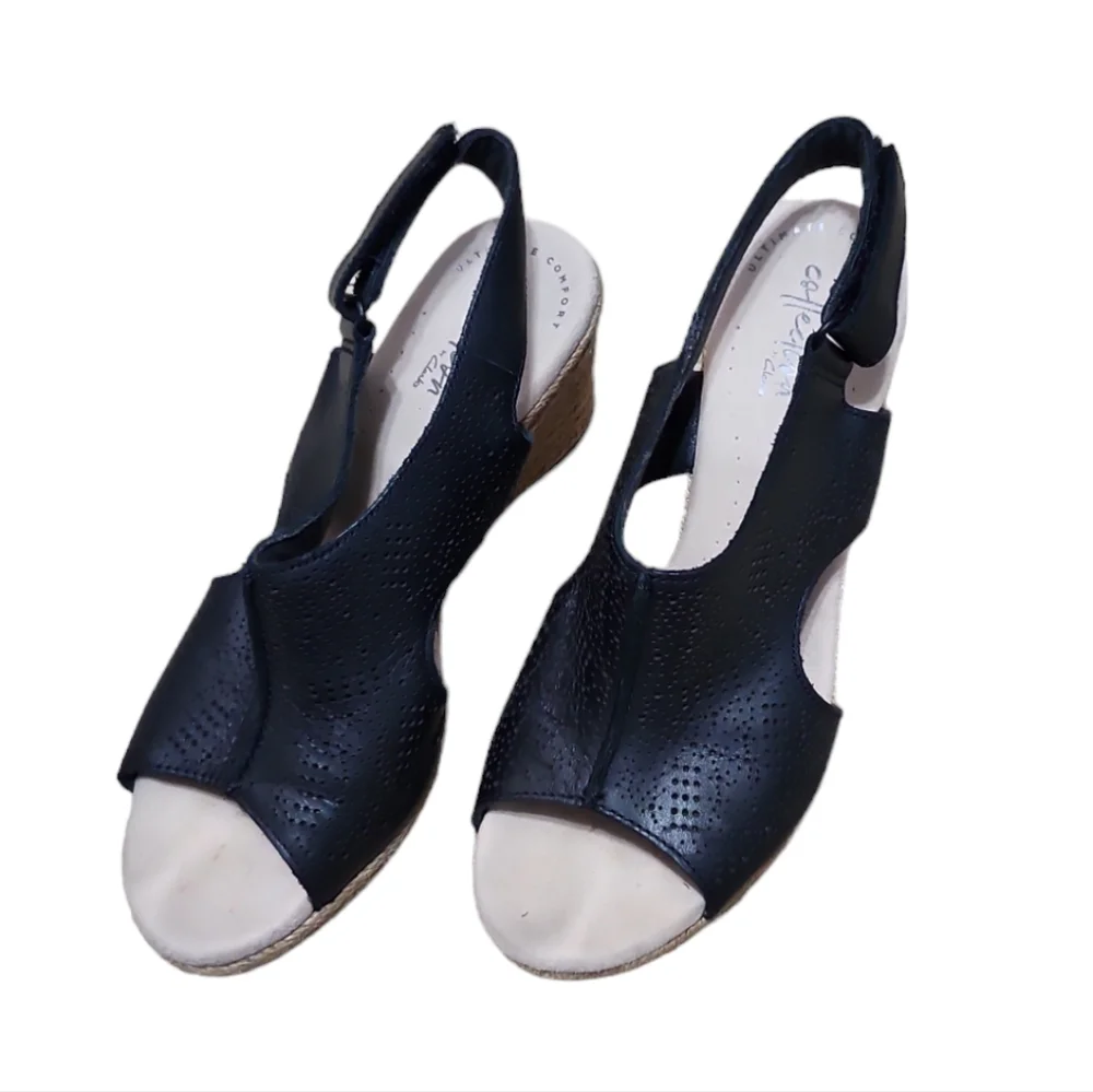 Clarks Ulimate Comfort Women's‎ Black Wedges size US 6.5